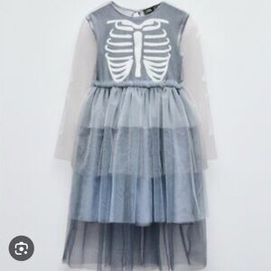 Zara tiered tulle skeleton dress